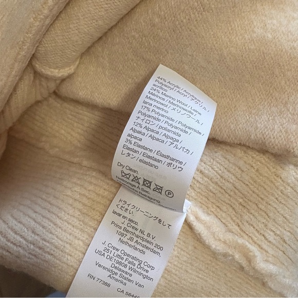 J. Crew Merino Wool Supersoft Perfect Cardigan Cream Jacket Size S - Picture 5 of 7